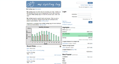 Desktop Screenshot of mycyclinglog.com